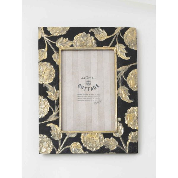 東京かんかん フォトフレーム フラワーフォトフレームL ブラック