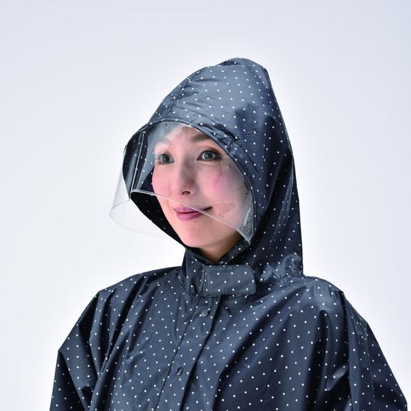 川住製作所 KWー721BK 雨の日お出かけポンチョ ブラック