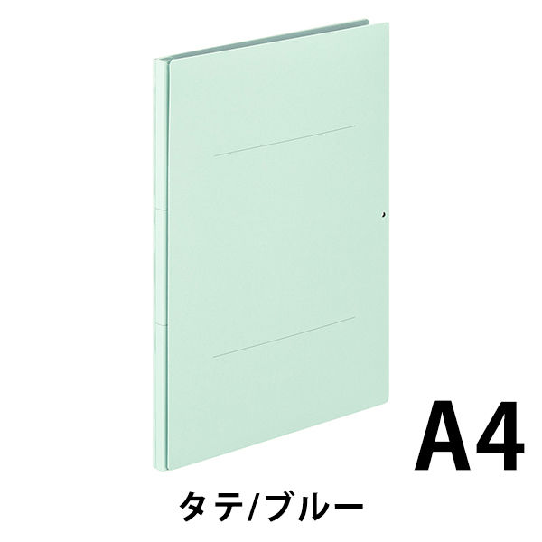 アスクル 背幅伸縮ファイル 紙製（コクヨ製造）A4タテ ブルー 1冊