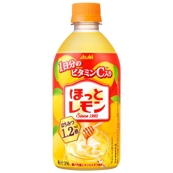 アサヒ飲料 「ほっとレモン」 480ml 1セット（48本） - アスクル