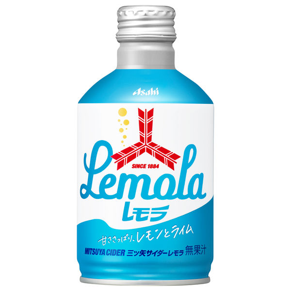 アサヒ飲料 三ツ矢サイダー レモラ ボトル缶 300ml 1箱（24缶入