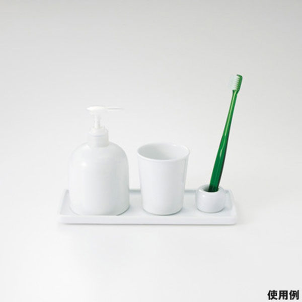 無印良品 白磁歯ブラシスタンド 1本用 約直径4×高さ3cm 1セット（2個） 良品計画