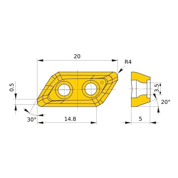 三菱マテリアル カッター用インサート 回転工具カッター用 XDGX XDGX175040PDER-GM:MP9120 1セット(10個)（直送品） -  アスクル