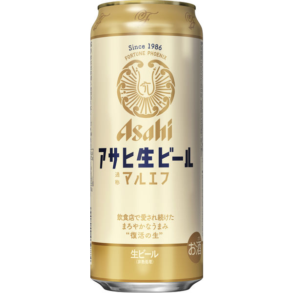 ビール アサヒ生ビール マルエフ 500ml 1ケース(24本) - アスクル