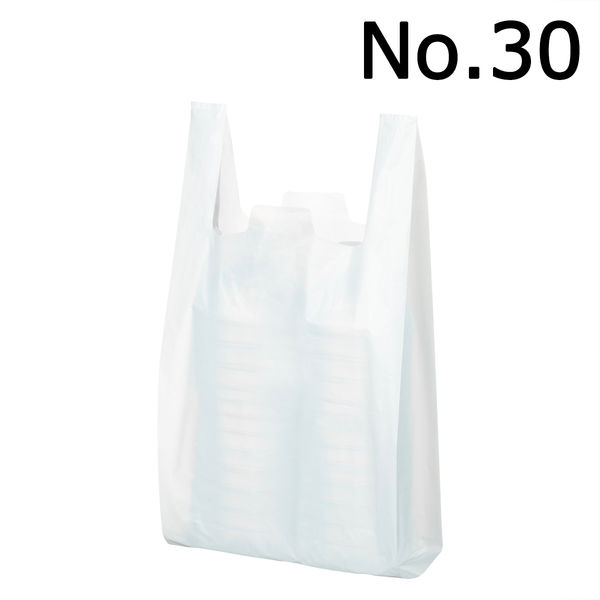 アスクル レジ袋エコノミータイプ 30号 乳白 1袋（100枚入