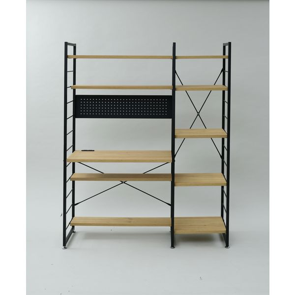 山善ウッドシェルフデスク MWSD-1612E