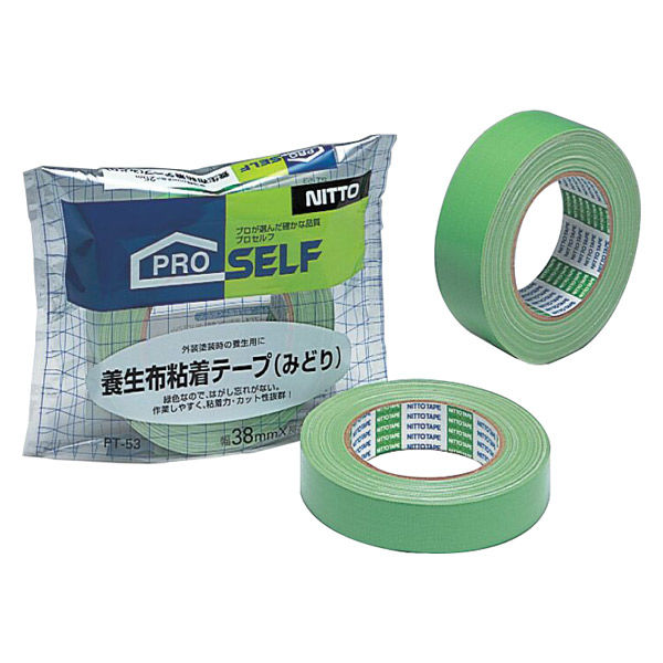 養生布粘着テープ PT-53 緑 幅25mm×長さ25m J7960 ニトムズ 1箱