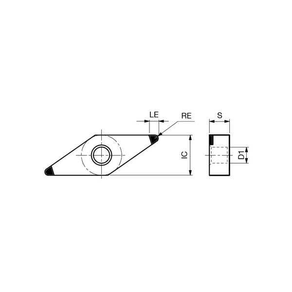 タンガロイ（Tungaloy） 2QP-VNGA 2QP-VNGA160408-LC:BXA10 1個（直送