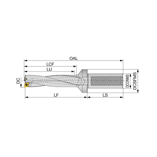 タンガロイ（Tungaloy） TDX-F L/D＝4 TDX270F32-4 1個（直送品