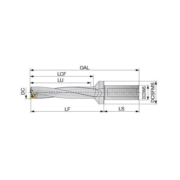 タンガロイ（Tungaloy） TDX-F L/D＝5 TDX140F20-5 1個（直送品