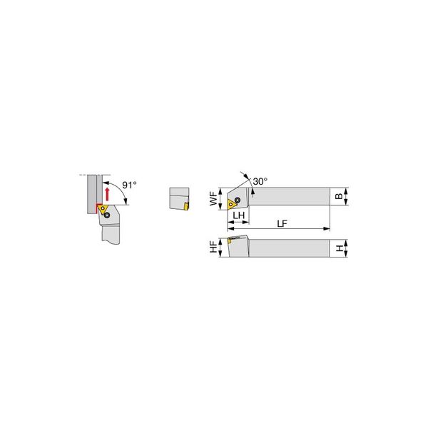 タンガロイ TACバイト角 PTFNL2525M1104 タンガロイTYPE P バイト工具 PTFNL2525M1104