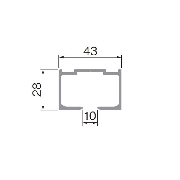 アトムリビンテック SWー900 4000mm シルバー 252326 1本（直送品