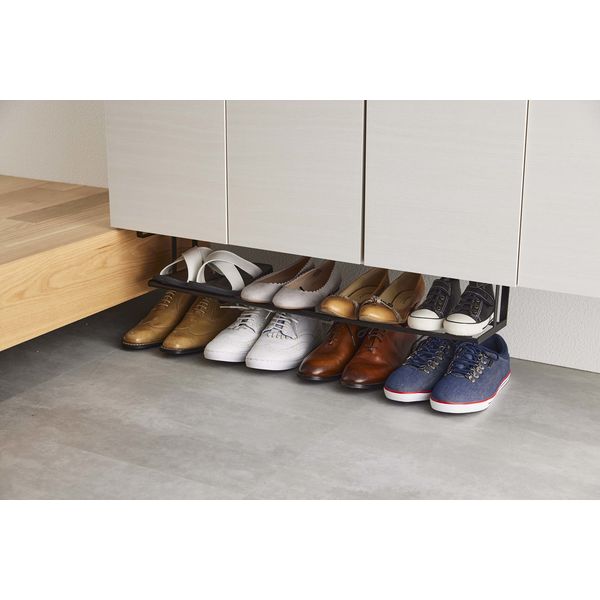 tower（タワー） 浮かせる伸縮シューズラック ブラック 5632 1個