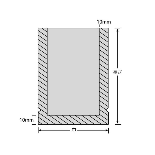 真空袋 ナイロンポリ 新Lタイプ No.1 (10-30) 4000枚(100×40