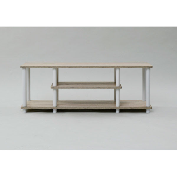 YAMAZEN システムラックTV台 110幅 YWTVE-1130(OAK3/WH) 1台