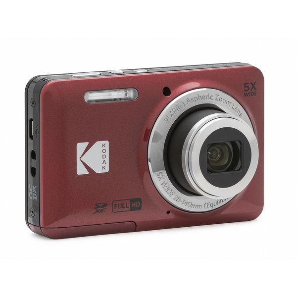 手ぶれ補正デジタル式【新品未使用】 KODAK コダック デジタルカメラ デジカメ FZ55 レッド