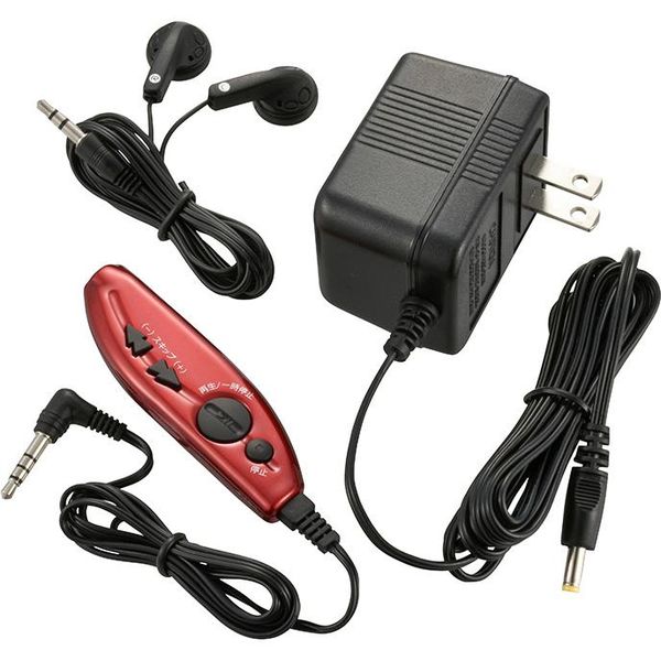 オーム電機 AudioComm ポータブルCDプレーヤー レッド CDP-3868Z