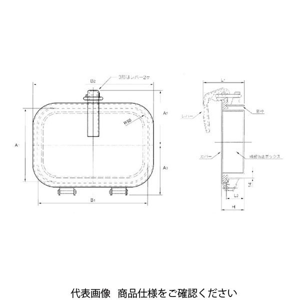 椿本バルクシステム ワンタッチ窓 基本形 残留防止タイプ CMD-P2-BN 1個（直送品） - アスクル