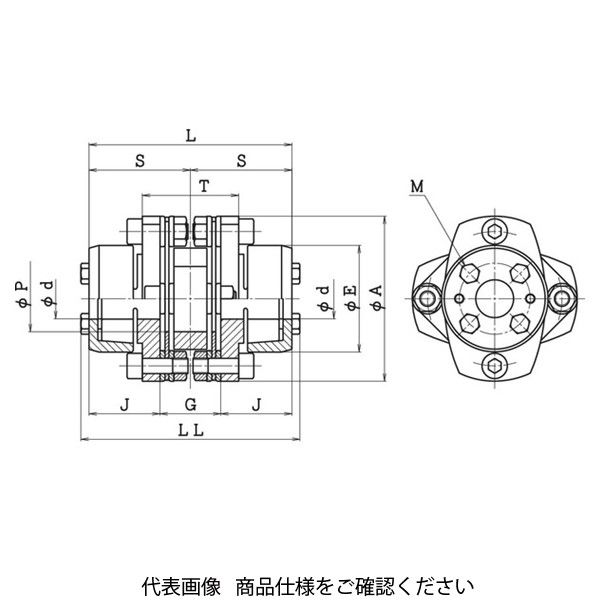 酒井製作所 精密バネ軸継手 LCD・LCSシリーズ LCDー125T7ー32×32 LCD-125T7-32-32 1個(直送品) 酒井製作所 精密バネ軸継手 LCD・LCSシリーズ LCDー125T7ー32×32 LCD-125T7-32-32 1個(直送品)