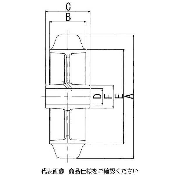 岡本工機 ダクタイル製芯金車輪 B(ゴム・ベアリング入り) 4個