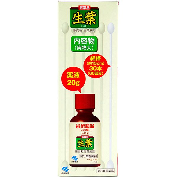 2025セール 生葉液薬 20g 小林製薬【第3類医薬品】 - アスクル 歯槽膿漏治療剤