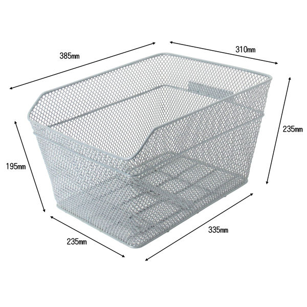 サギサカ リヤカゴ 固定 メッシュ シティ・軽快 シルバー 48997 1個