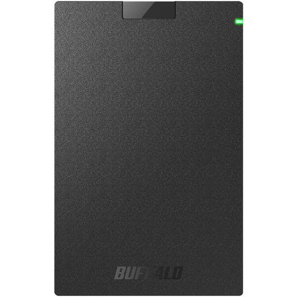 バッファロー ポータブルHDD 500GB USB3.1（Gen.1）対応 ブラック 外付けHDD HD-PCG500U3-BA 1台