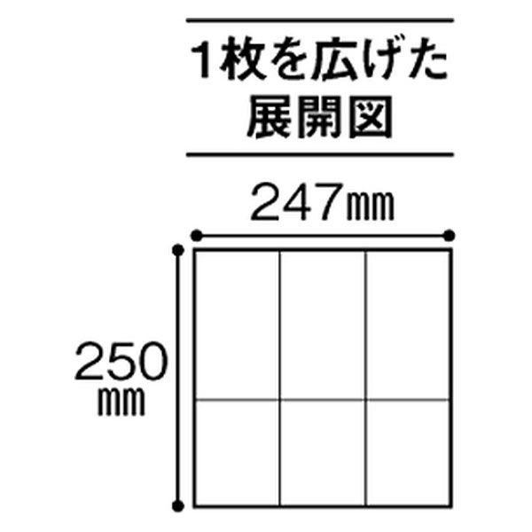 6ツ折ナプキン 1箱（10000枚：100枚入×100袋） 溝端紙工印刷 - アスクル