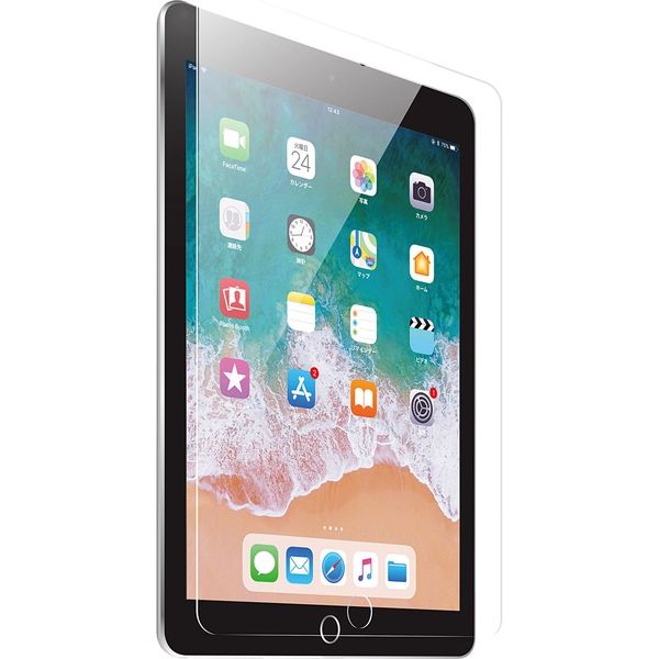 サンワサプライ 9.7インチiPad 2018/2017用強化ガラスフィルム LCD