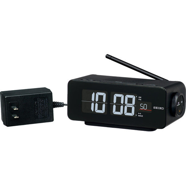 SEIKO（セイコー）交流式デジタル目ざまし時計 置き時計 [電波