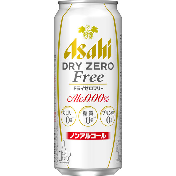 アサヒドライゼロフリー缶500ml×24缶 - アスクル