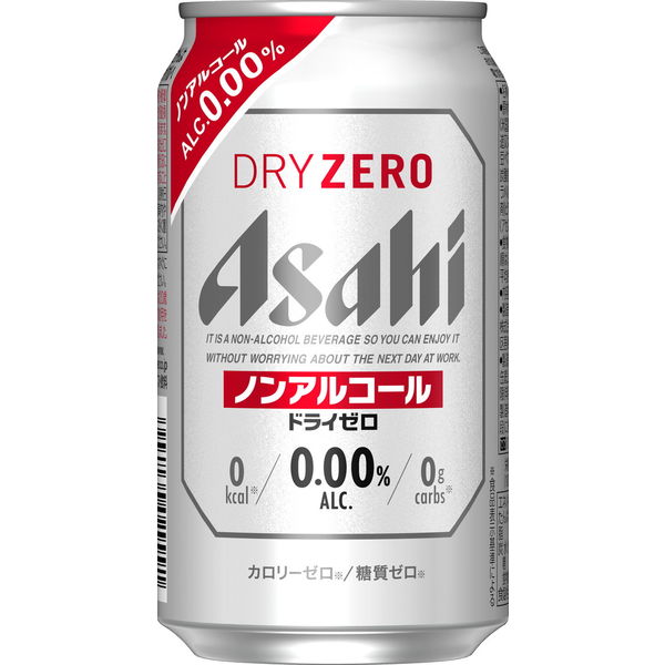 アサヒ ドライゼロ 350ml 1ケース（24缶入） - アスクル