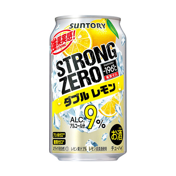 サントリー -196℃ ストロングゼロ ＜ダブルレモン＞ 350ml×24缶 - アスクル