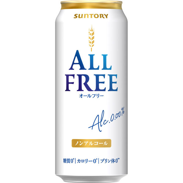 ノンアルコールビール サントリー オールフリー 500ml×24缶 - アスクル