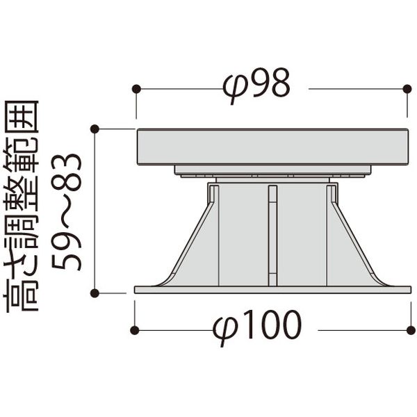 フクビ化学工業 屋外用プラ木レン マルチポスト 3A型 MPST3A 1ケース（100個入）（直送品） - アスクル