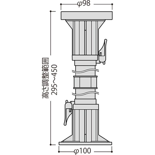 新品　フクビ　プラ木レン　4a 80個 楽天市場】フクビ化学プラ木レン 4A型床面調整範囲：74mm