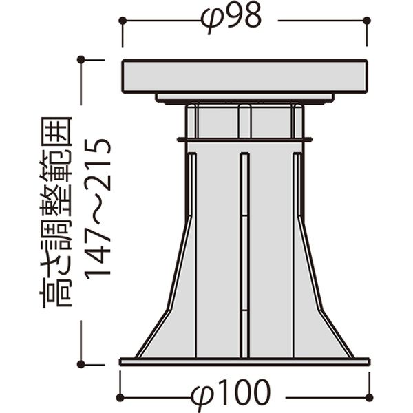 フクビ化学工業 屋外用プラ木レン HCマルチポスト7A MPST7AH 1ケース 