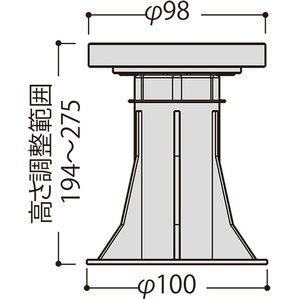 フクビ化学工業 屋外用プラ木レン マルチポスト 8A型 MPST8A 1ケース（50個入）（直送品） - アスクル