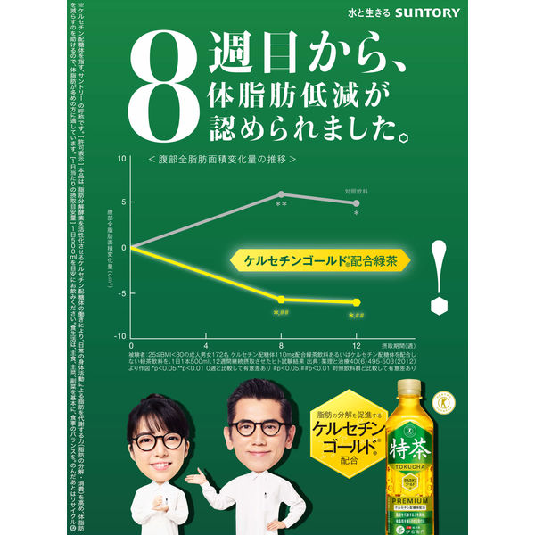 サントリー 特茶 500ml バラエティアソート 1箱（24本入） - アスクル