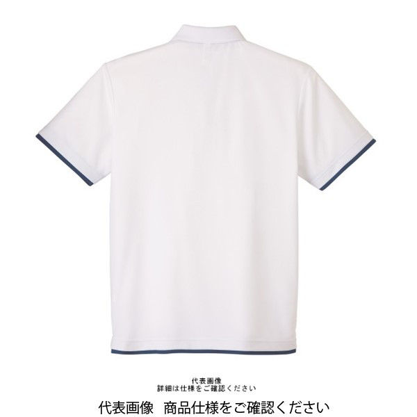 買取り実績  トムス ドライレイヤードポロシャツ ホワイト×ロイヤルブルー M トップス