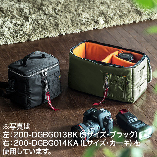 サンワダイレクト カメラインナーバッグ 200-DGBG014BK 1個（直送品）