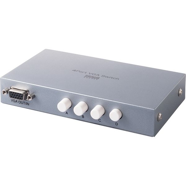 ELECOM VGA切替器 4ポート D-Sub 15pin Amazon.co.jp: エレコム パソコン切替器 KVMスイッチ VGA(D