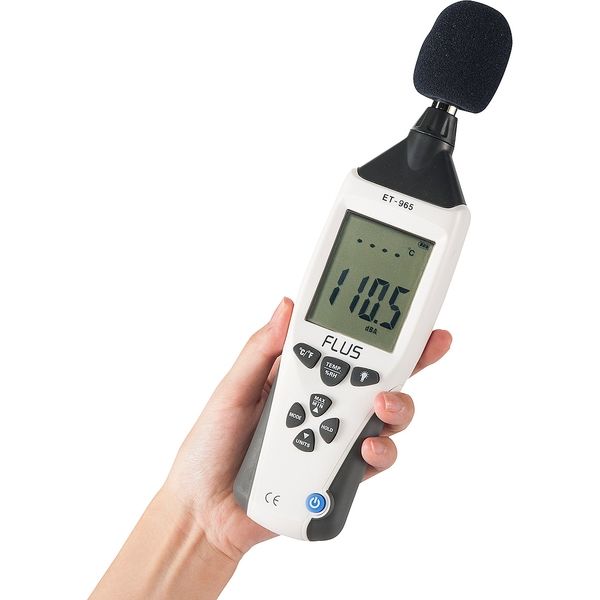 サンワダイレクト 騒音計/温湿度計/照度計/風速計（1台5役マルチ測定器