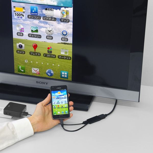 サンワダイレクト MHL HDMI変換ケーブル 500-HDMI006MH 1個（直送品