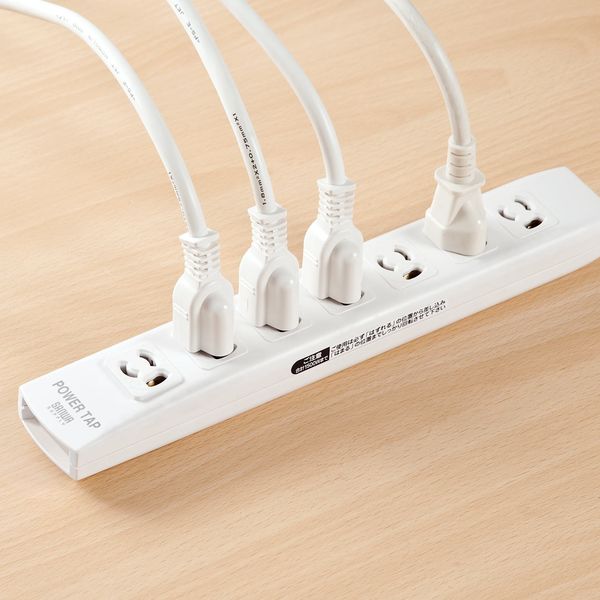 延長コード 電源タップ 5m 3P（ピン） 7個口 マグネット ホワイト 700