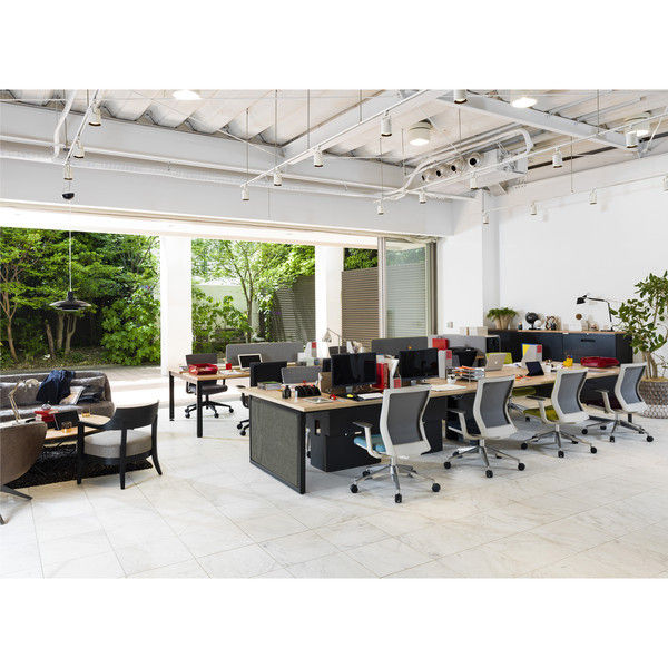 【軒先渡し】オリバー S・CN-70 オフィスチェア ヘッドレストあり ホワイト/グレー S・CN-71・H・AC・GY 1脚（直送品） オリバー CN