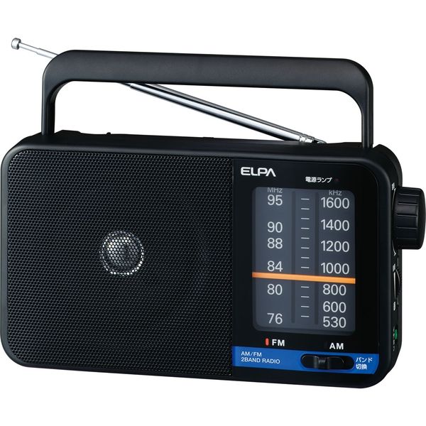 エルパ AM/FMポータブルラジオ ER-H100... ELPA