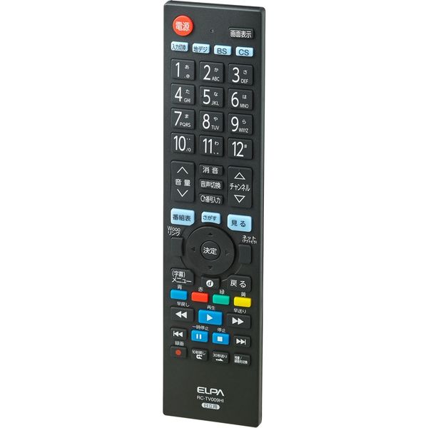 ELPA (エルパ) 地上デジタル用 テレビリモコン 日立用 RC-TV009HI