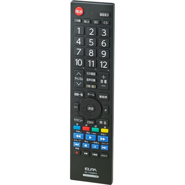 朝日電器 テレビリモコン パナソニック RC-TV009PA 1個 - アスクル