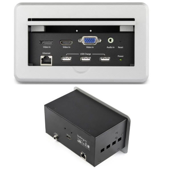 会議用テーブルAVコネクティビティBOX 充電用USBポート BOX4HDECP2 1個